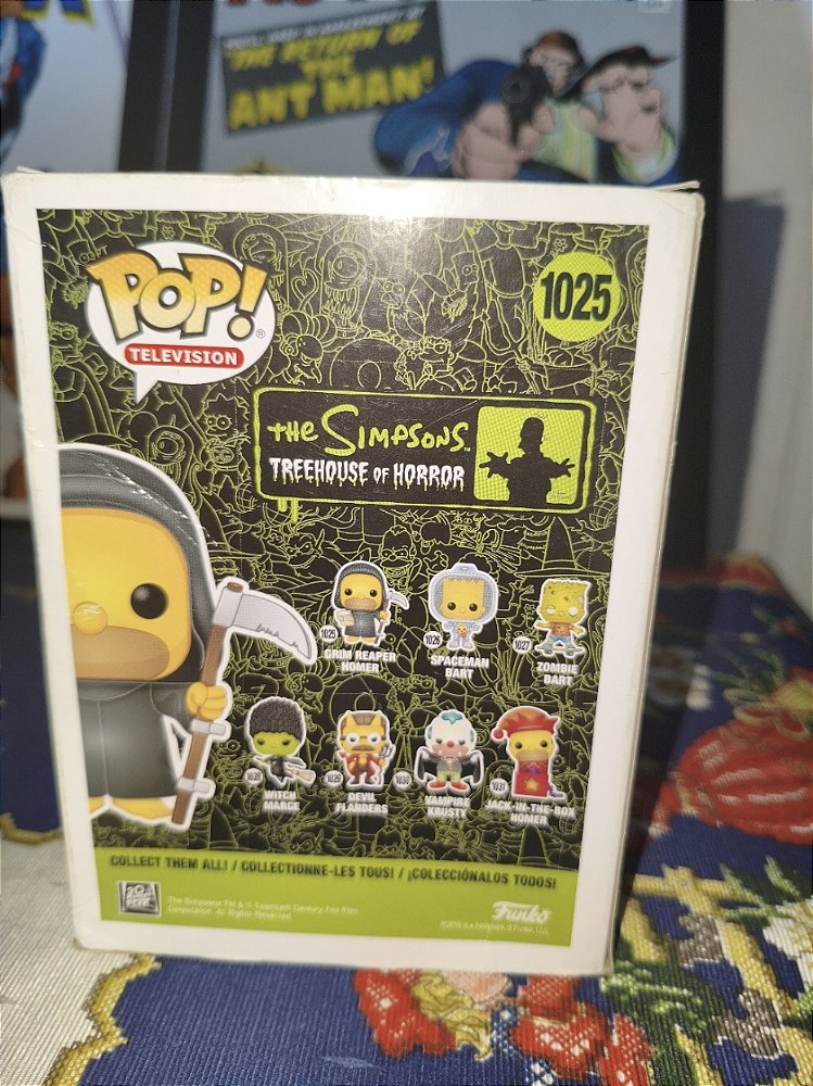 Funko Pop! Television: A Casa Da Árvore Dos Horrores Grim Reaper Homer #1025 - The Simpsons Treehouse Of Horror