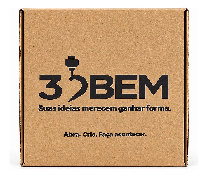 Filamento PETG Preto 3DBem 1kg 1,75mm Levemente Brilhante