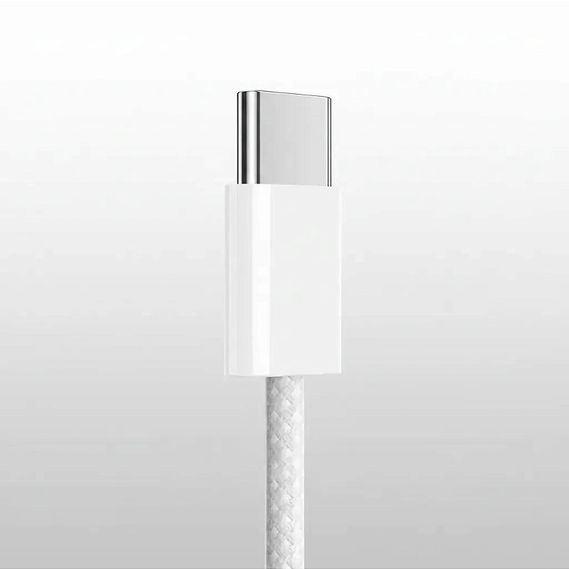 Cabo USB-C para USB-C Hrebos 60W 1m Nylon Trançado Branco