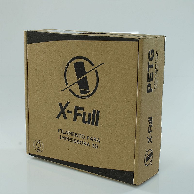 Filamento PETG X-Full Branco 1kg 1,75mm para Impressora 3D