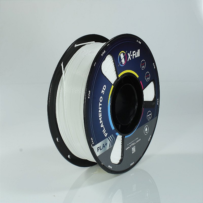 Filamento PLA+ X-Full Branco 1kg 1,75mm para Impressora 3D