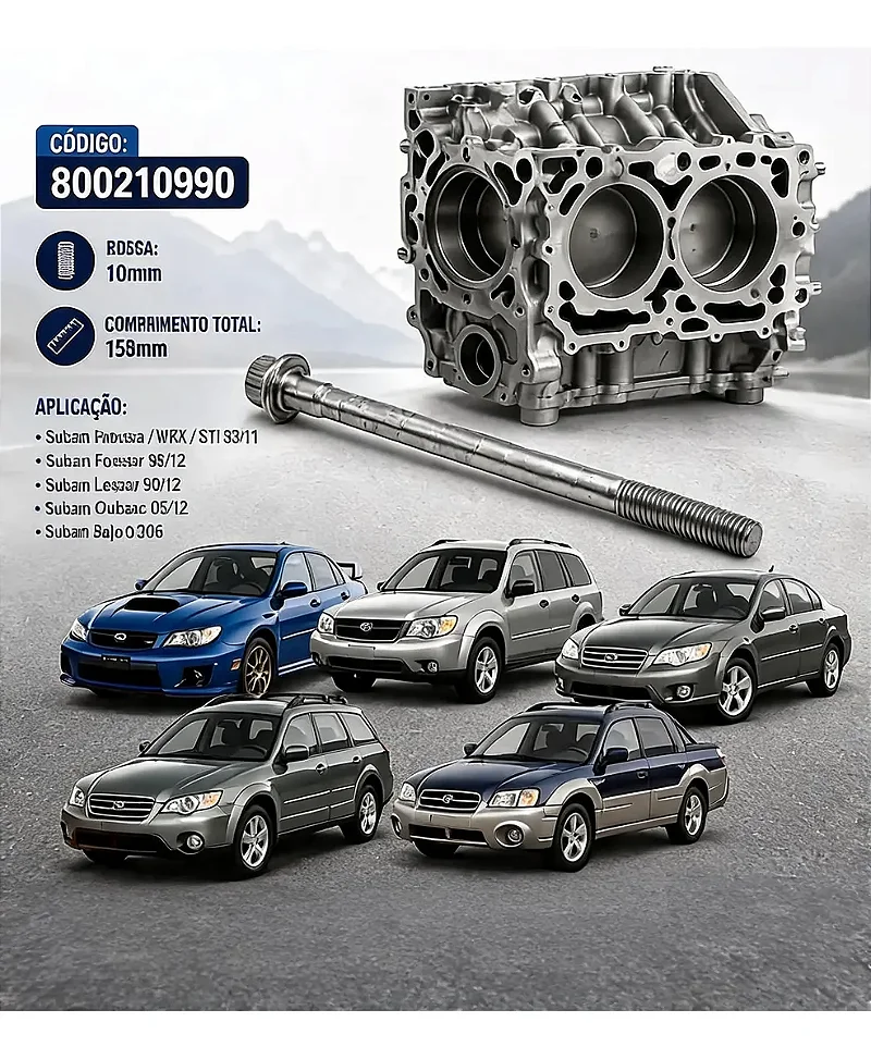 Par Parafuso Mancal Bloco Subaru Impreza Wrx Forester Genuíno