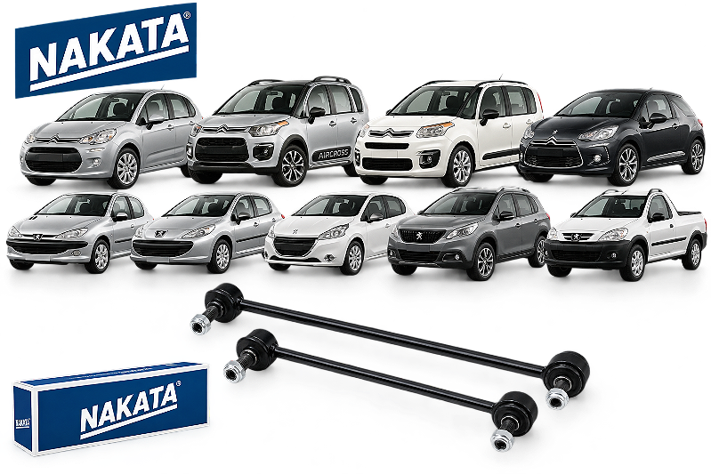 Par Bieleta Dianteira Peugeot 206 207 208 2008 Citroen C3 Aircross Nakata