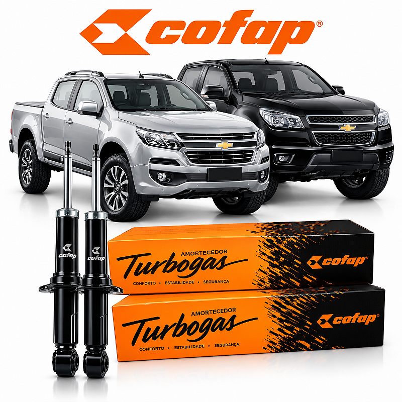 Par Amortecedor Dianteiro Cofap Turbogás Chevrolet S10 2012 a 2019