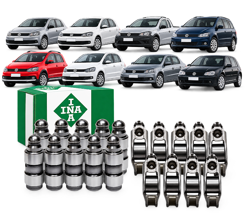 Kit 8 Tucho E 8 Balancim Gol G4 G5 Fox Polo 1.0 1.6 8V INA