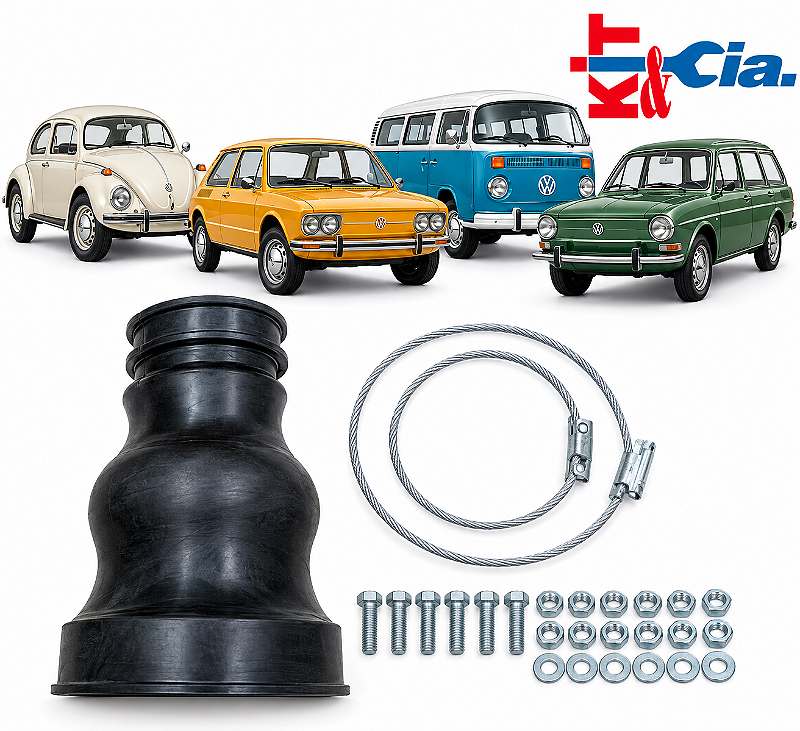Kit Coifa Semi Eixo Cambio Fusca Brasilia Kombi Variant Kit Cia