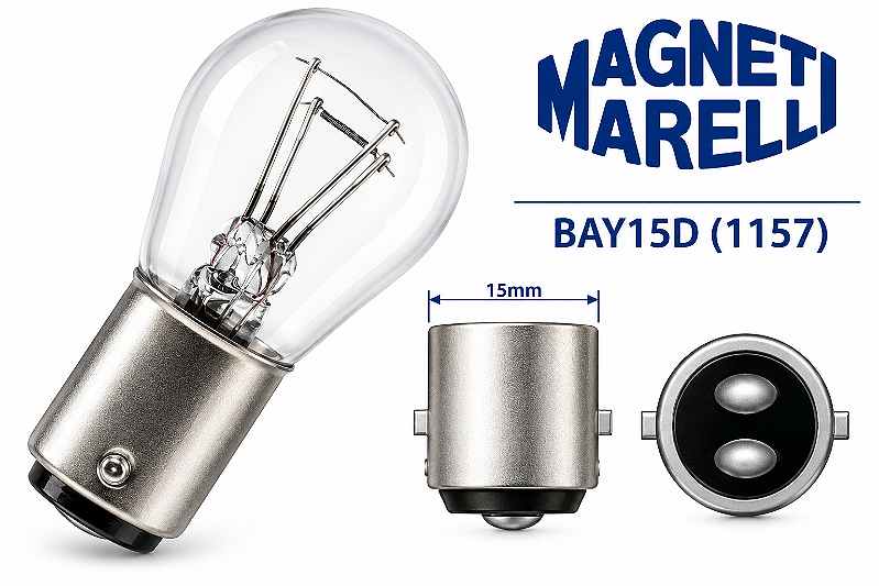 Lâmpada 2 Polos 1034 P21/5W 12V Magneti Marelli