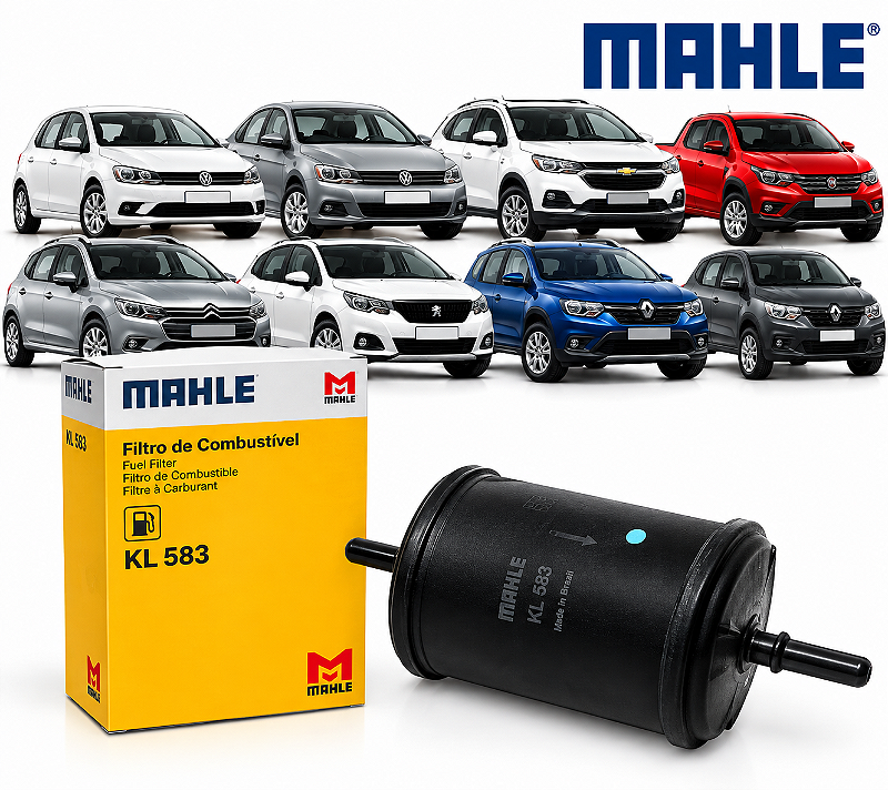 Filtro de Combustível Gol G5 G6 Fox Up Voyage Peugeot 206 207 208 Mahle