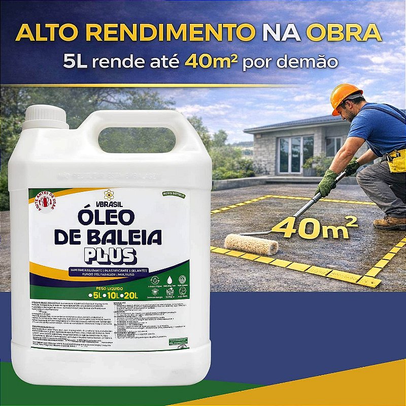 Óleo de Baleia Plus Impermeabilizante Multiuso [5 Litros]