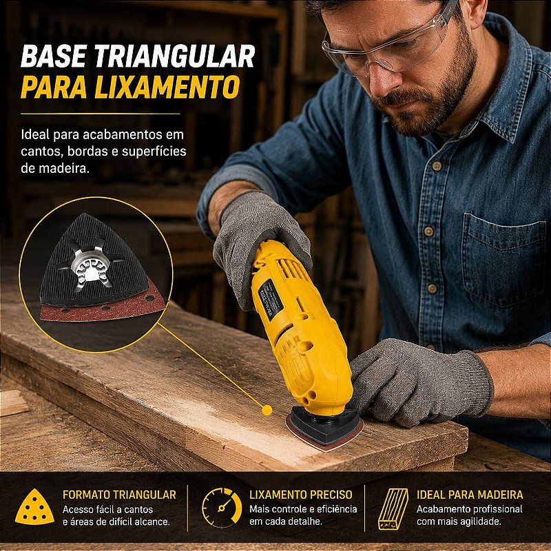 Lixadeira Oscilante Multifuncional 400W [220V]