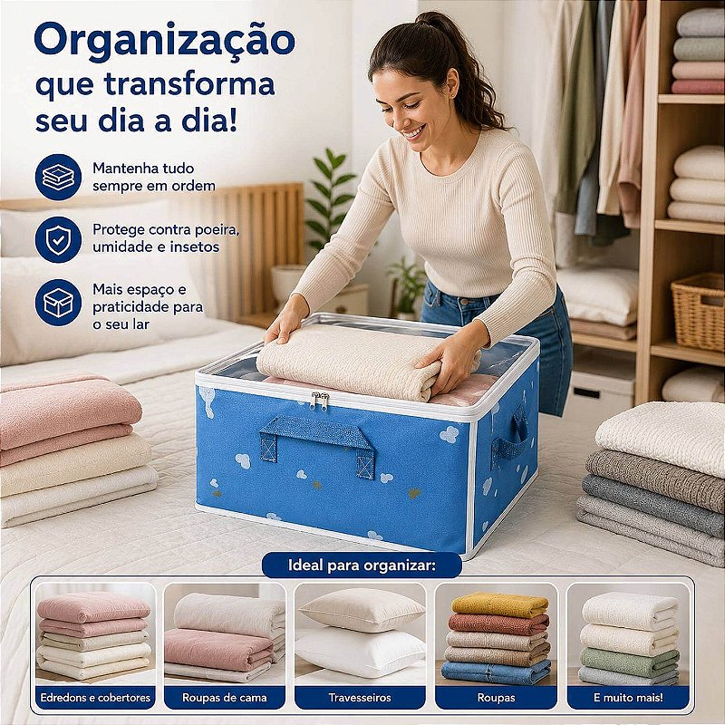 Organizador de Edredons Cobertor Multiuso [Azul]