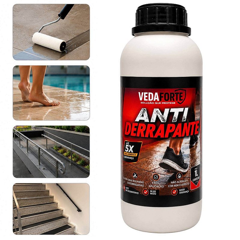 Antiderrapante para Pisos Veda Forte Proteção e Segurança [1 Litro]