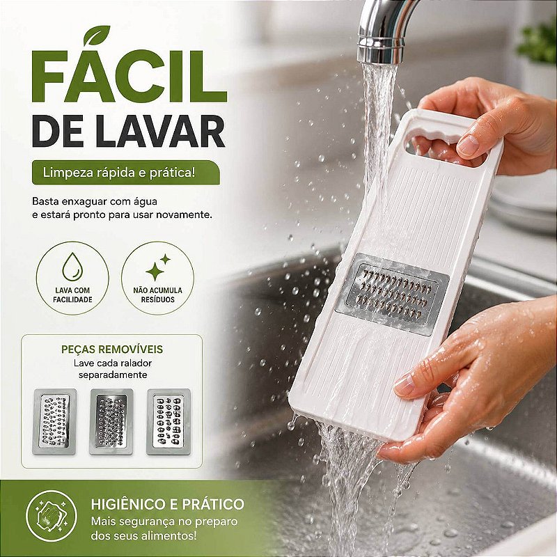 Conjunto de Raladores Multifuncionais para Cozinha