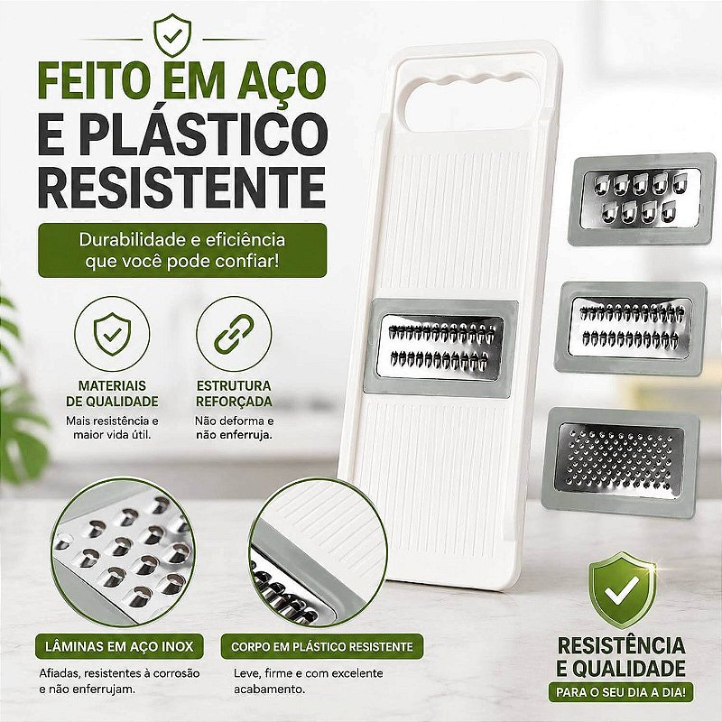 Conjunto de Raladores Multifuncionais para Cozinha