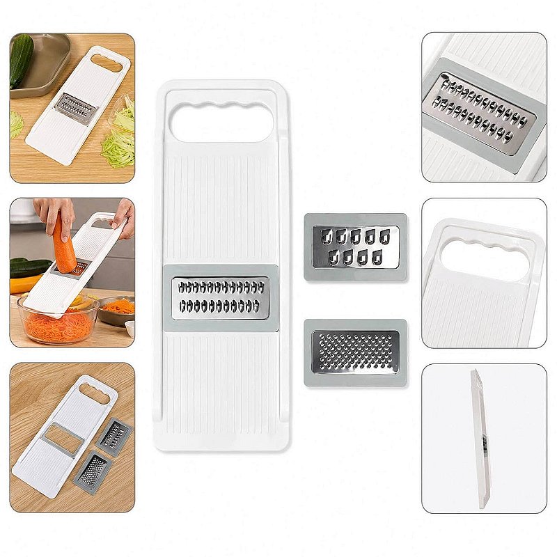 Conjunto de Raladores Multifuncionais para Cozinha