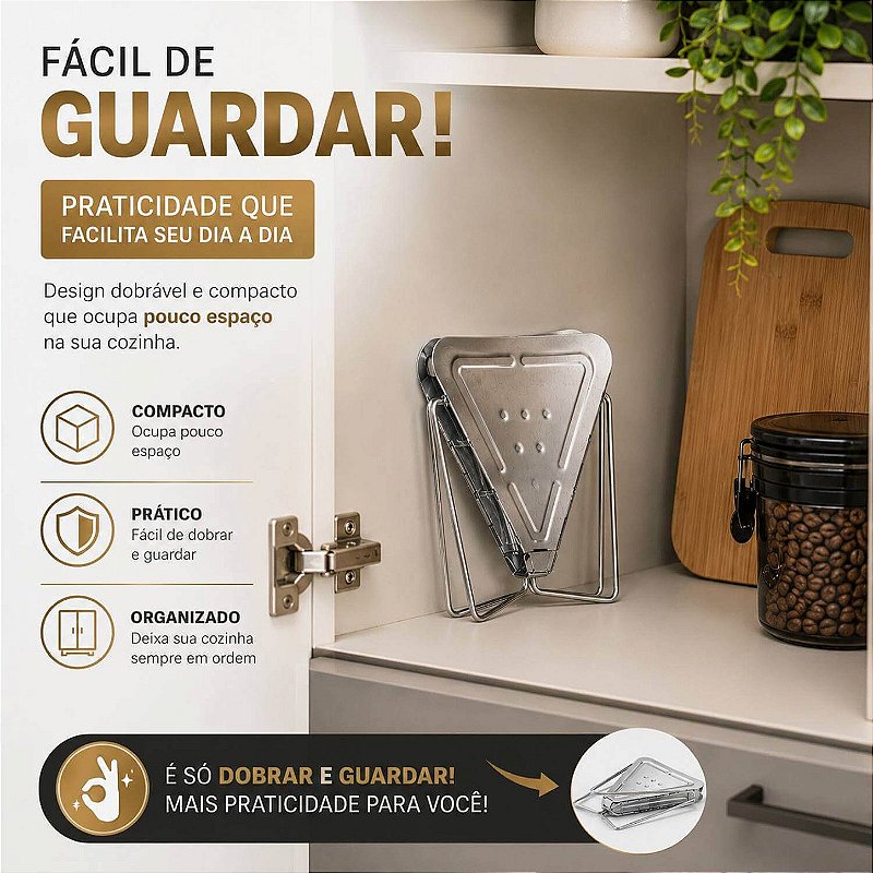 Suporte para Coador de Café em Metal