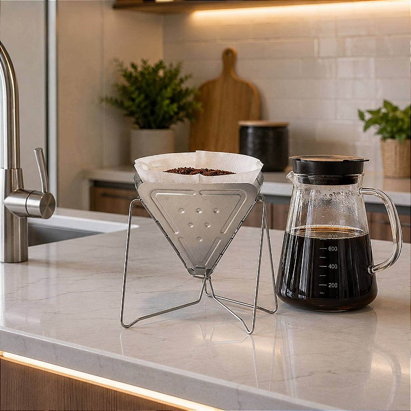 Suporte para Coador de Café em Metal