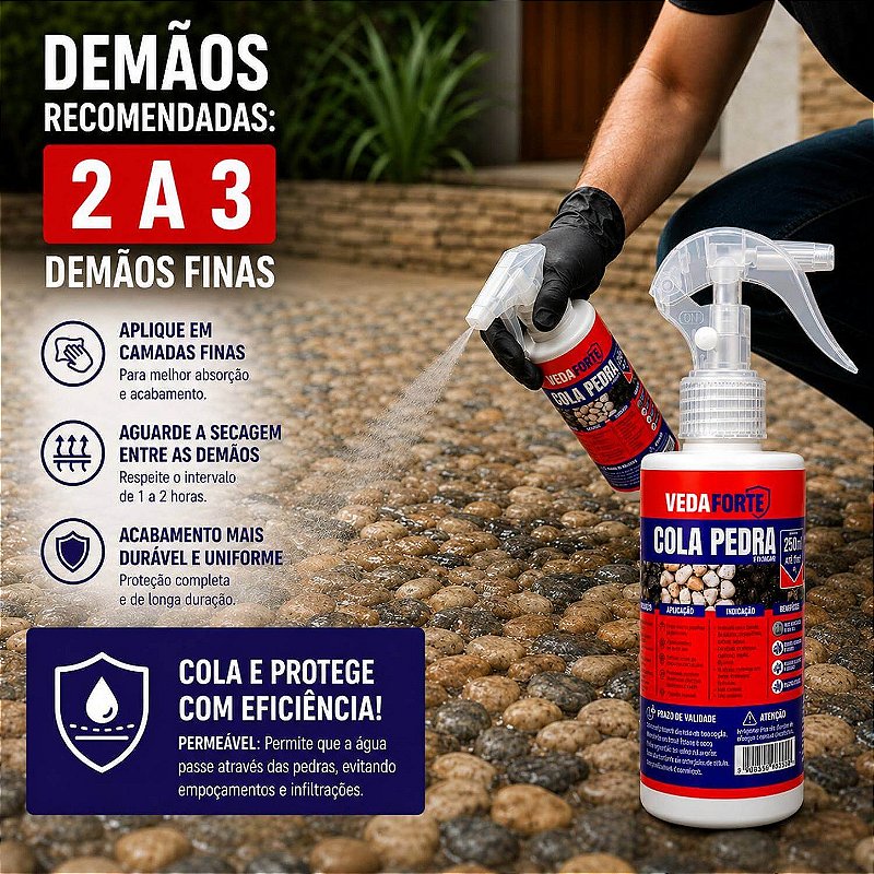 Cola Pedra Fixador de Pedras para Jardim Ultrabond Veda Forte [120ml]