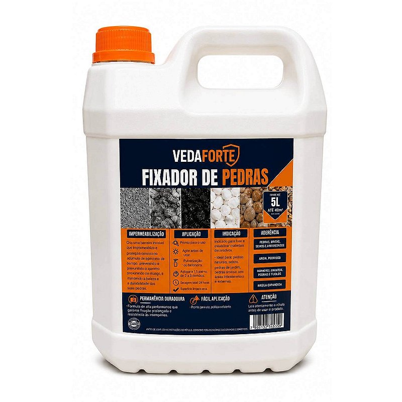 Fixador de Pedras Veda Forte Alta Performance Nanotecnologia [5 Litros]