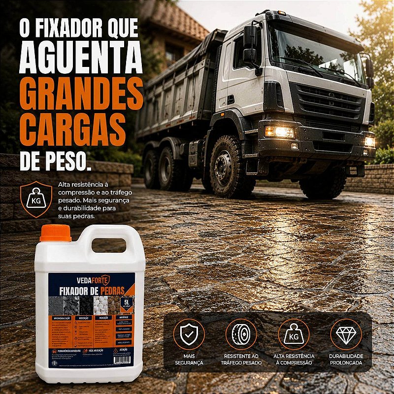 Fixador de Pedras Veda Forte Alta Performance Nanotecnologia [5 Litros]