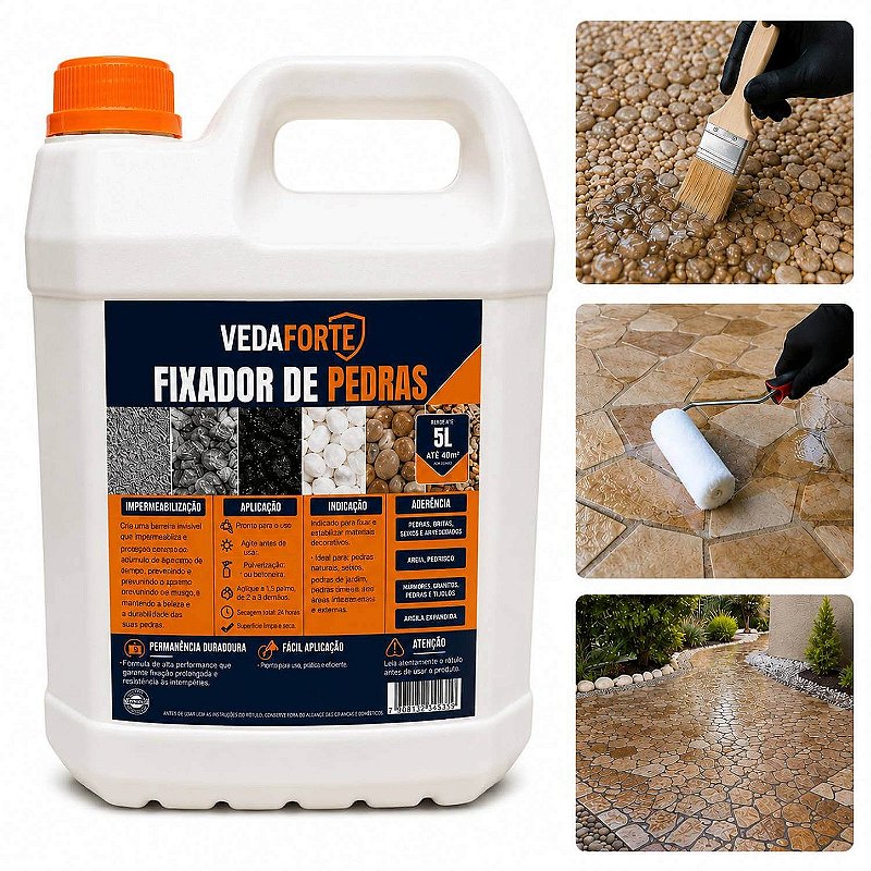 Fixador de Pedras Veda Forte Alta Performance Nanotecnologia [5 Litros]
