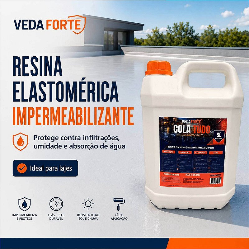 Cola Tudo Veda Forte Alta Performance Nanotecnologia [5 Litros]