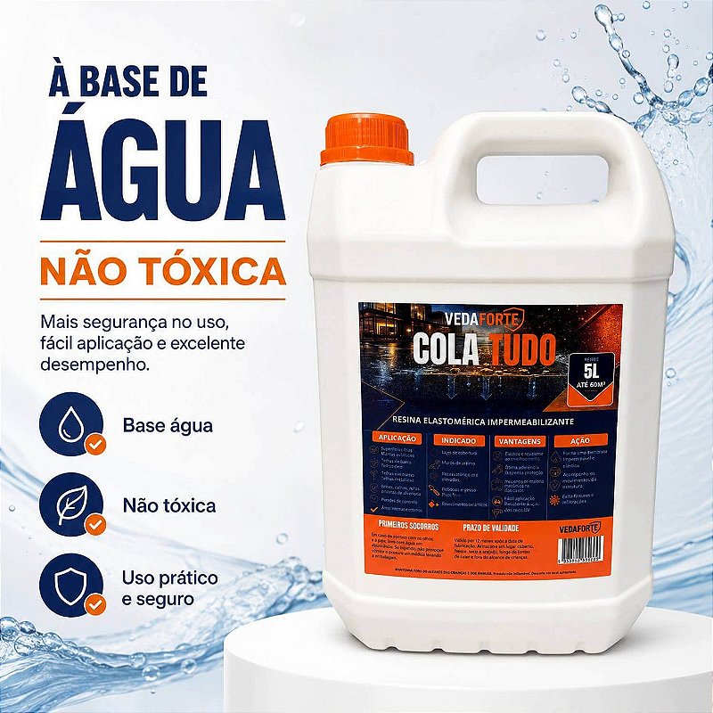 Cola Tudo Veda Forte Alta Performance Nanotecnologia [5 Litros]