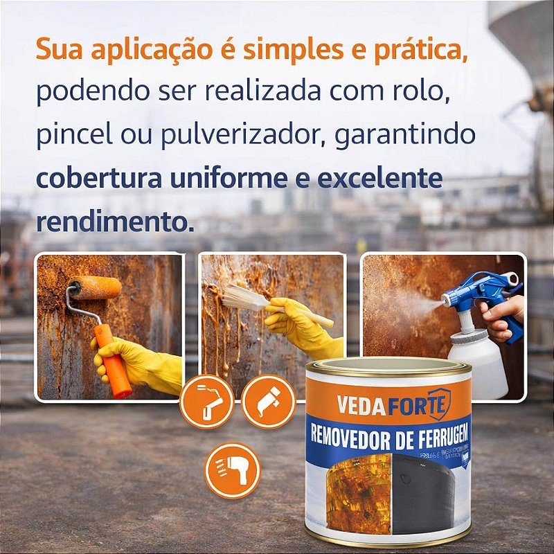 Removedor de Ferrugem Veda Forte Secagem Ultra Rápida [900ml]