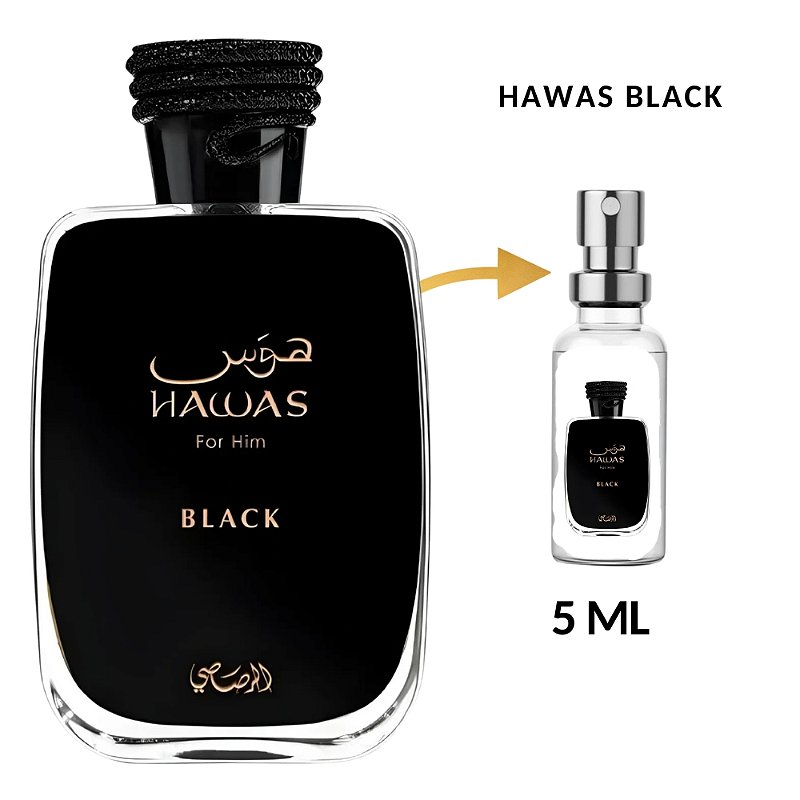 LATAFFA RASASI HAWAS BLACK - Eau de Parfum Masculino 5 ml