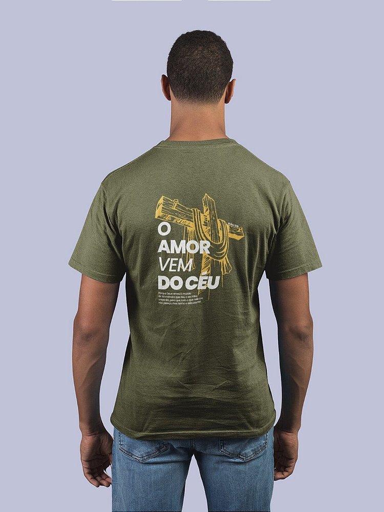 Camiseta Tshirt Feminina e Masculina "O amor vem do céu"
