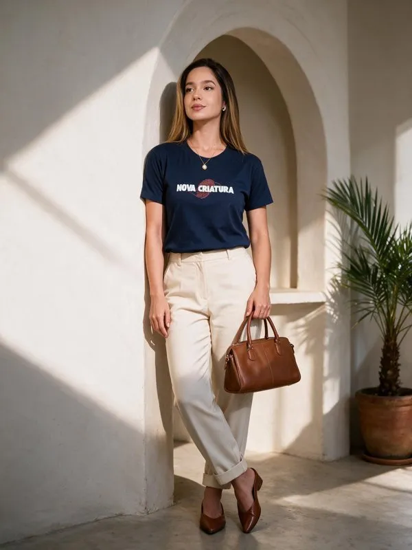 Camiseta Tshirt Feminino e Masculino "Nova Criatura"