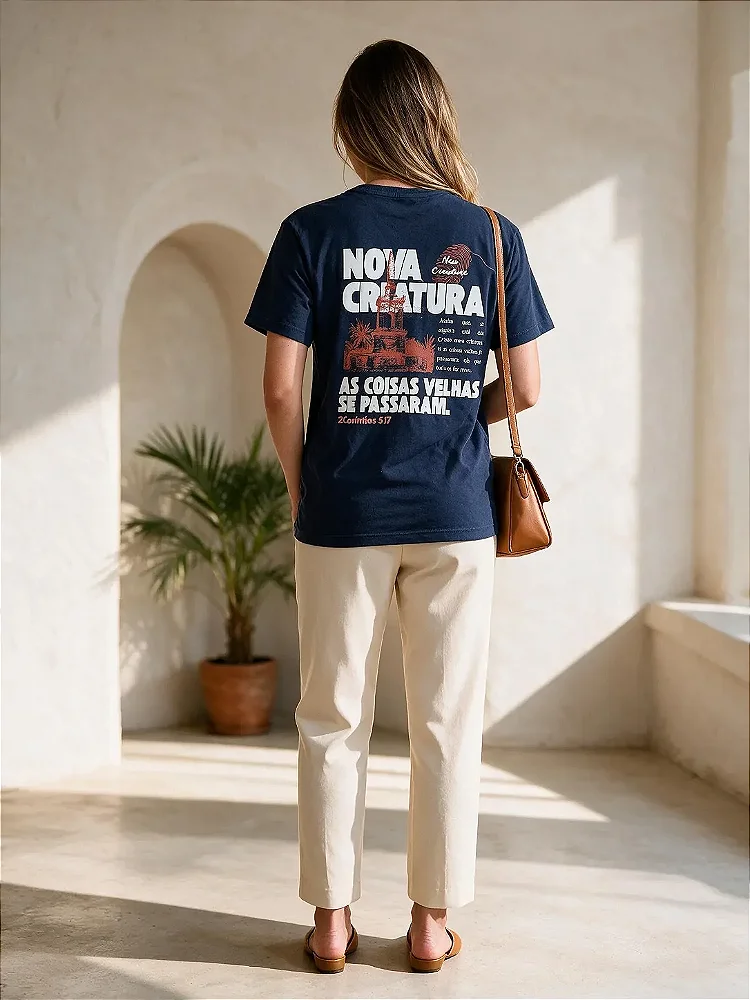Camiseta Tshirt Feminino e Masculino "Nova Criatura"