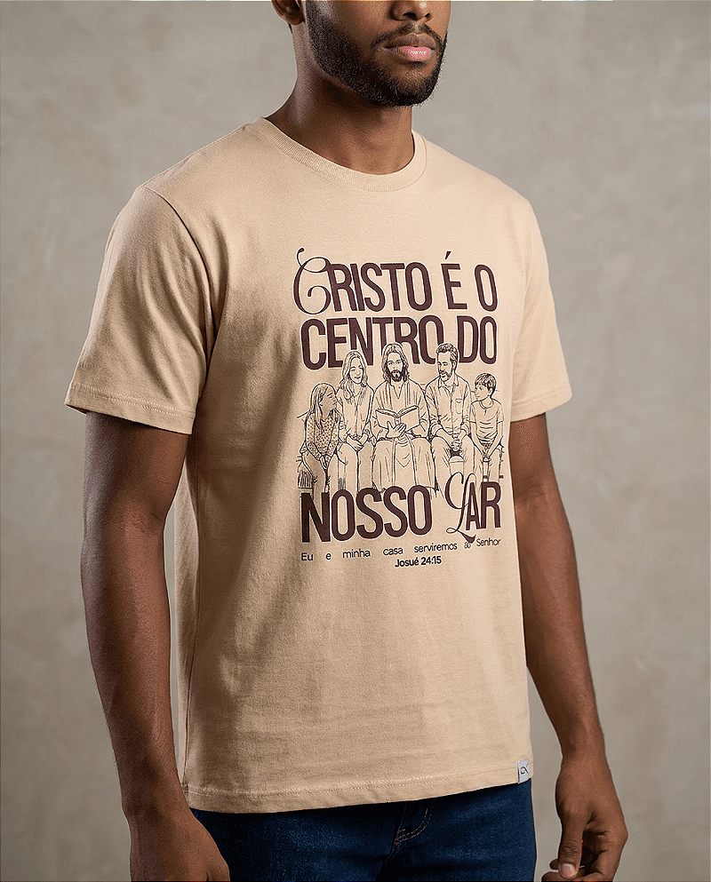 Camiseta Tshirt Feminino e Masculino "Deus é o centro"