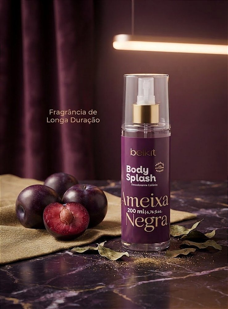 Body Splash Ameixa Negra da Belkit