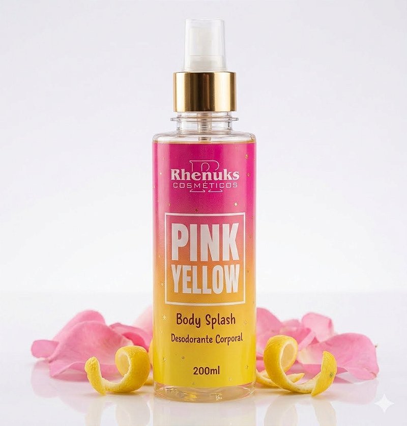 Body Splash Pink Yellow da Rhenuks Cosméticos
