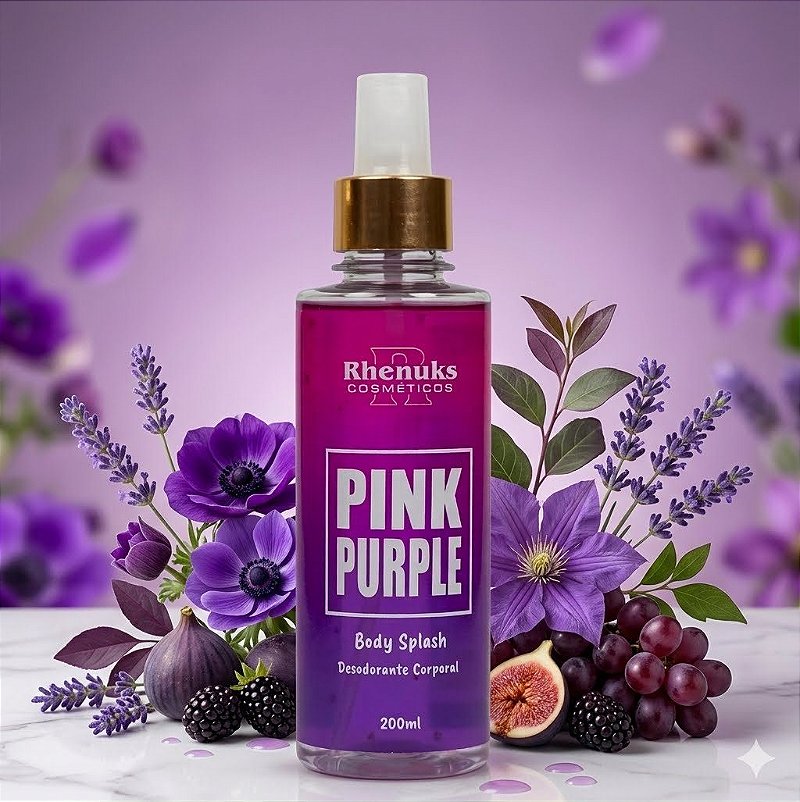 Body Splash Pink Purple da Rhenuks Cosméticos