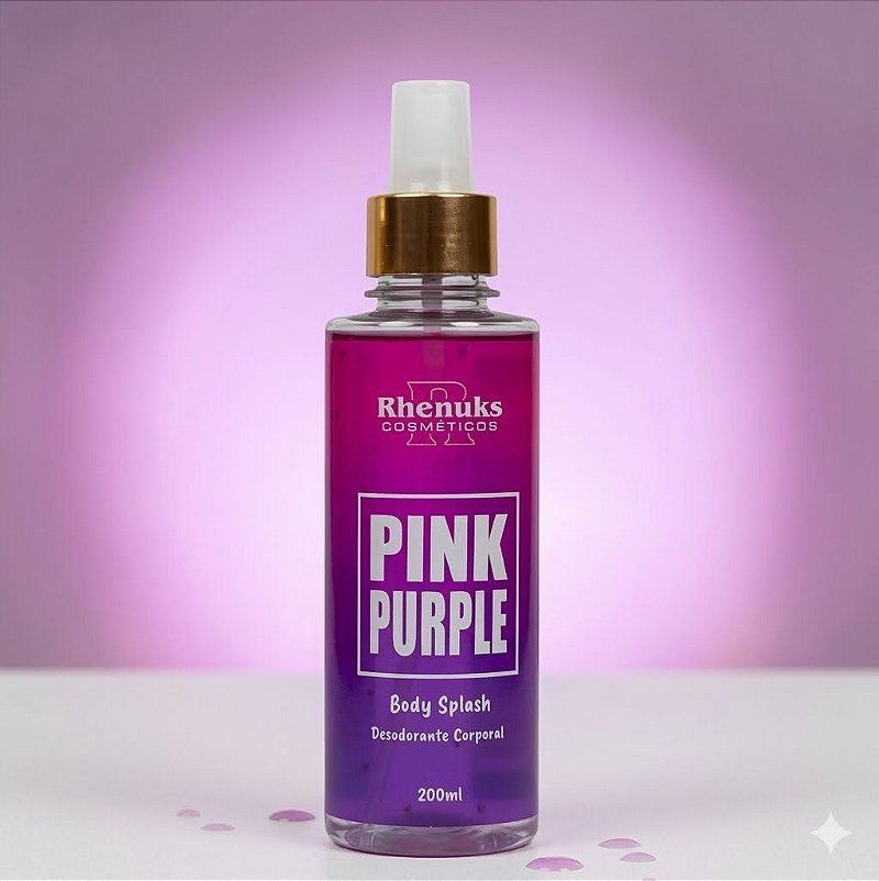 Body Splash Pink Purple da Rhenuks Cosméticos