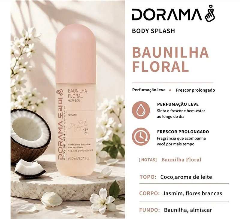 Body Splash Dorama Baunilha Floral
