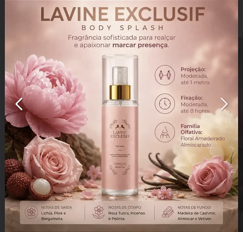 Body Splash Lavine Exclusif da Primacial