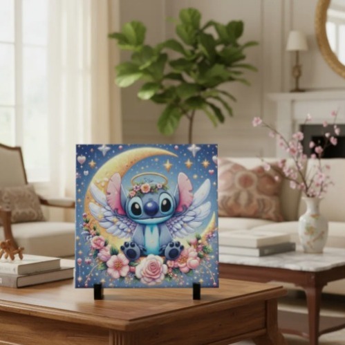 Azulejo em Cerâmica Personalizado - tamanho 20x20 cm com suporte