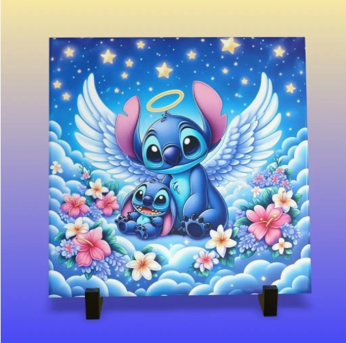 Azulejo em Cerâmica Personalizado - tamanho 20x20 cm com suporte
