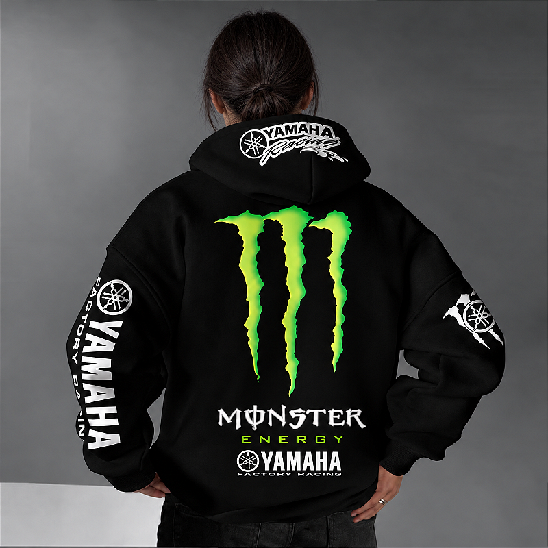 Moletom 03 Cabos- YAMANHA Blusa Com Capuz e Bolso Canguru 100% Algodão UNISSEX