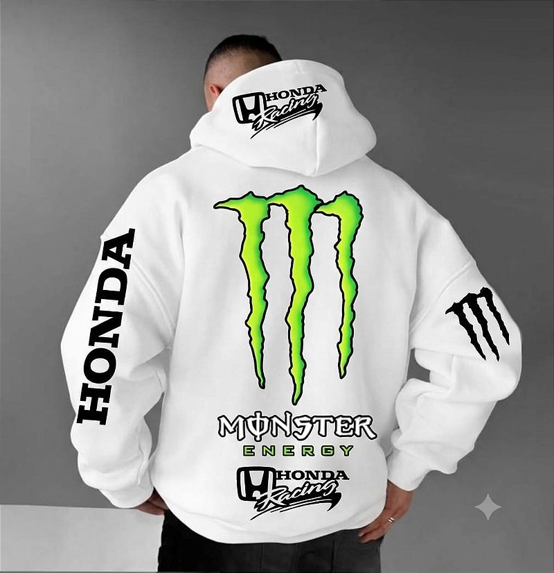 Moletom 03 Cabos- HONDA Blusa Com Capuz e Bolso Canguru 100% Algodão Unissex