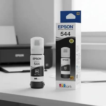 Tinta Epson T544120 T544 Preto | L3150 L3110 L5190 L3250 L3210 5190 3150 3110 | Original 65ml
