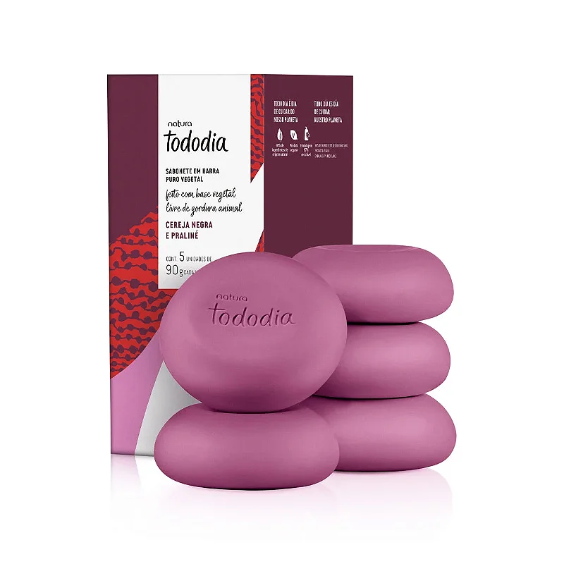 Sabonete Natura Tododia Cereja Negra 90g