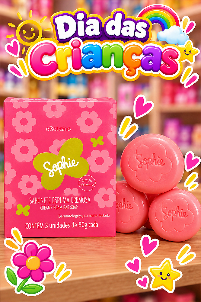 Caixa Sabonete Barra 3 Unidades 80g