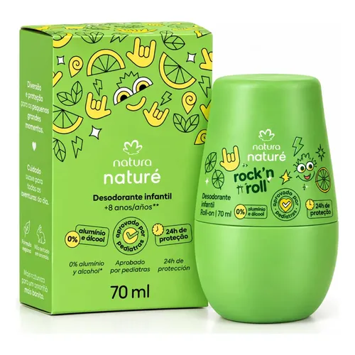 Desodorante Infantil Nature 70ml Roll-on