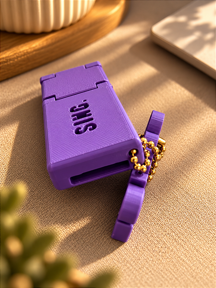 Chaveiro 2 em 1 – Suporte para Celular + Abridor de Latas