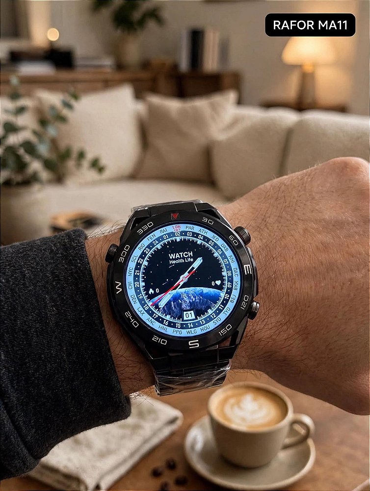 RAFOR MA11 PULSEIRA AÇO PRETO