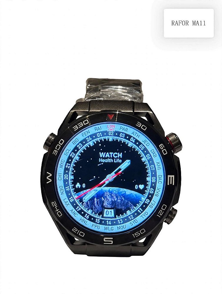 RAFOR MA11 PULSEIRA AÇO PRETO